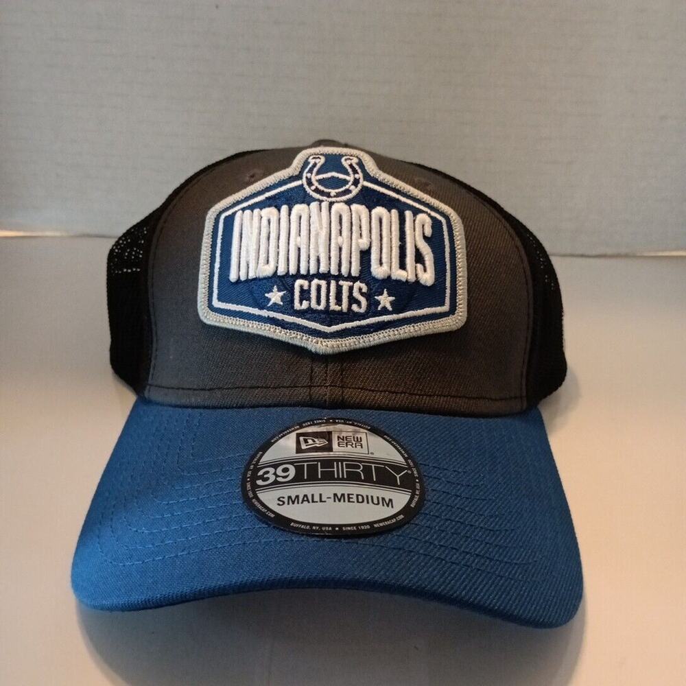 Indianapolis Colts New Era 39Thirty NFL Draft Hat New Tags Size S-M Small Medium
